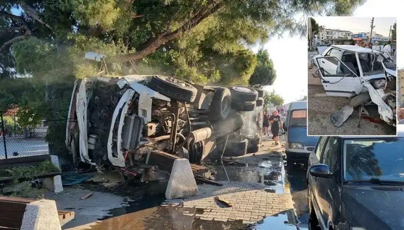 Freni Patlayan Kamyon, Trafikte Korku Dolu Anlar Yaşattı!