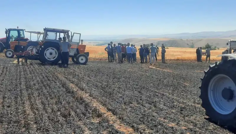Yozgat’ta 100 Dönüm Tarım Arazisi Yangında Kül Oldu!