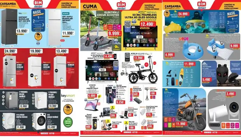 BİM'den Temmuz Ayına Özel Aktüel Katalog: Elektronik ve Ev Eşyaları Kapınıza Geliyor!