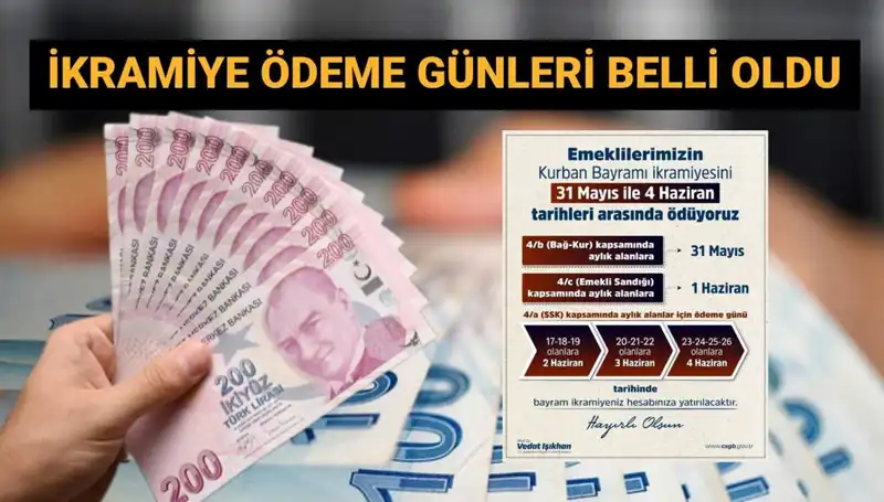 Bayram İkramiyeleri Hesaplara Geçiyor! Emekliler Dikkat!