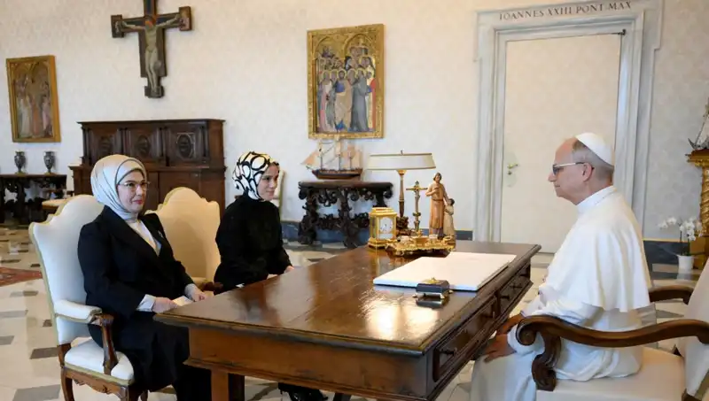 Emine Erdoğan ve Papa Leo: Gazze İçin Tarihi Bir Buluşma